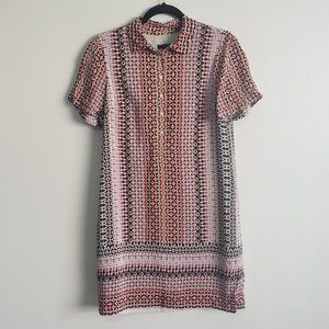 J.Crew Short Sleeve Collared Shirt Dress Size 4
